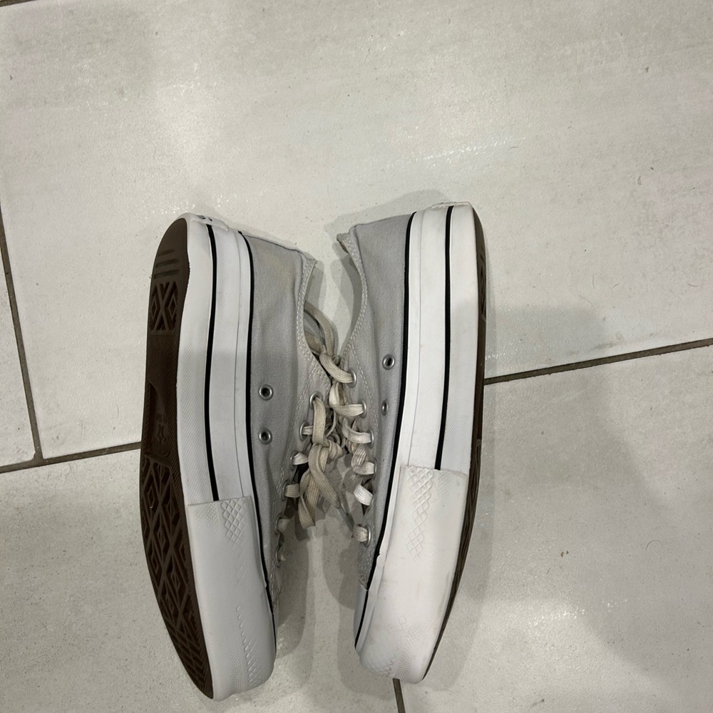 Platform converse grey size women’s 8